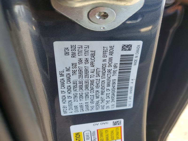 66561696 :رقم المزاد ، 2HKRS4H24SH418419 vin ، 2025 Honda Cr-v مزاد بيع