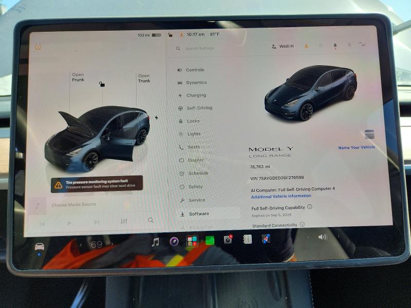 64772966 :رقم المزاد ، 7SAYGDED3SF276598 vin ، 2025 Tesla Model Y مزاد بيع