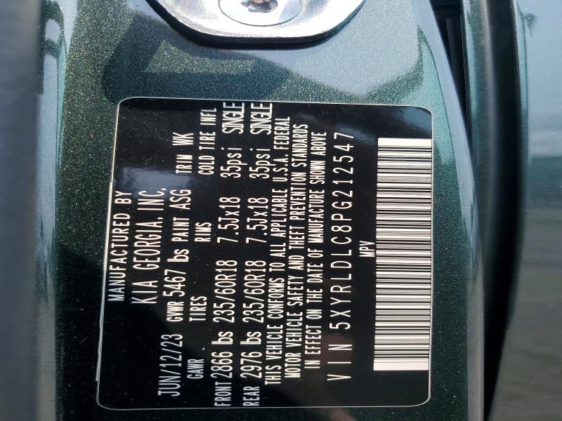 Продажа на аукционе авто 2023 Kia Sorento, vin: 5XYRLDLC8PG212547, номер лота: 63729756