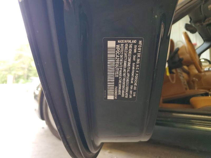 Продаж на аукціоні авто 2006 Porsche Boxster, vin: WP0CA29816U711531, номер лоту: 64492006