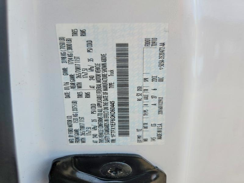 Aukcja sprzedaży 2016 Ford F150, vin: 1FTFX1EF6GKD60445, numer aukcji: 65654466