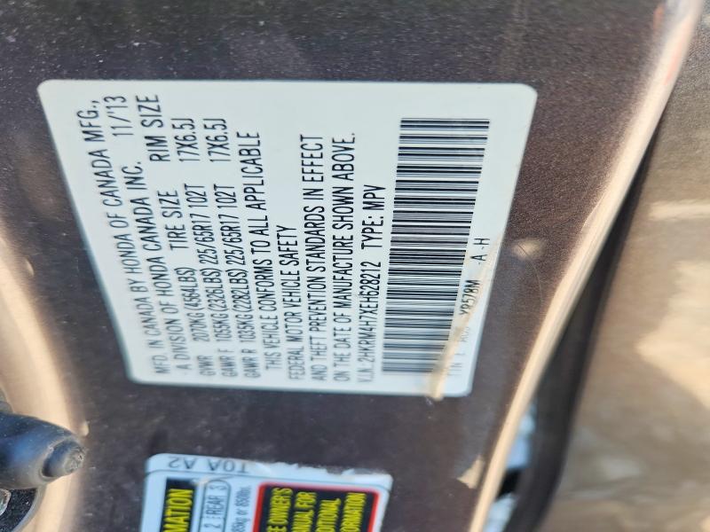 Aukcja sprzedaży 2014 Honda Cr-v, vin: 2HKRM4H7XEH628212, numer aukcji: 62444926