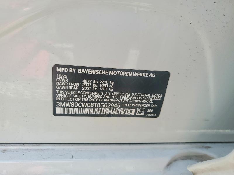 Продажа на аукционе авто 2026 Bmw 330xi, vin: 3MW89CW08T8G02945, номер лота: 63822836