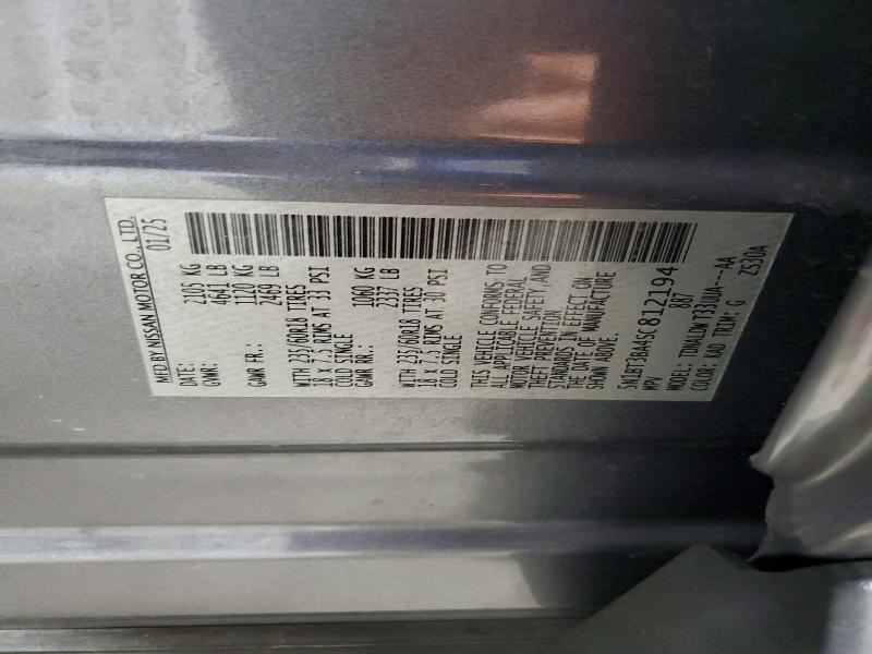 2025 Nissan Rogue მანქანა იყიდება აუქციონზე, vin: 5N1BT3BA4SC812194, აუქციონის ნომერი: 67196256
