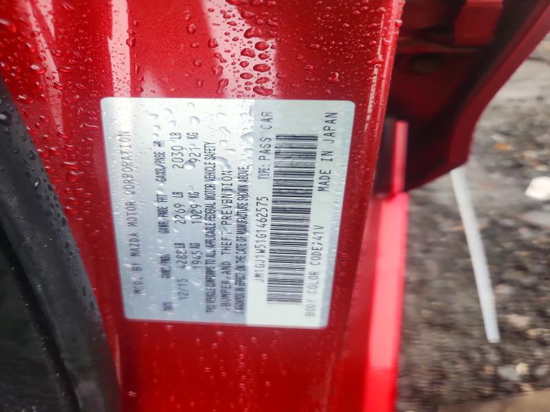 Aukcja sprzedaży 2016 Mazda 6, vin: JM1GJ1W51G1462575, numer aukcji: 65613636