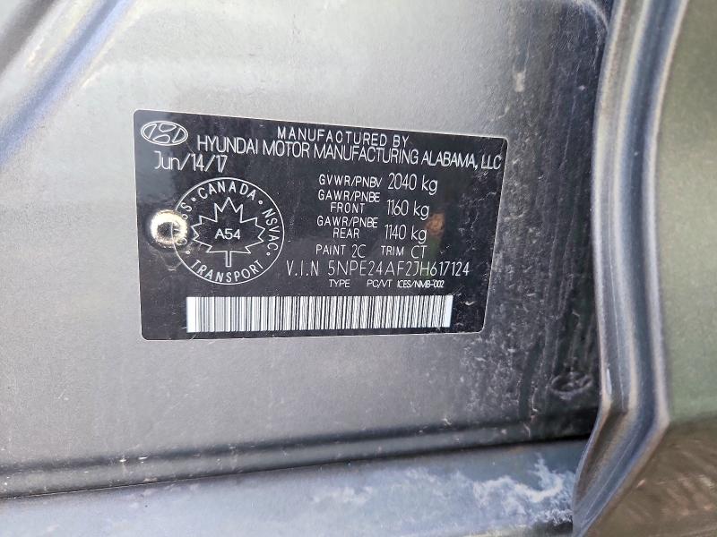 Aukcja sprzedaży 2018 Hyundai Sonata, vin: 5NPE24AF2JH617124, numer aukcji: 65892086