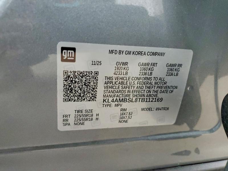 2026 Buick Encore Gx მანქანა იყიდება აუქციონზე, vin: KL4AMBSL8TB112169, აუქციონის ნომერი: 65737906