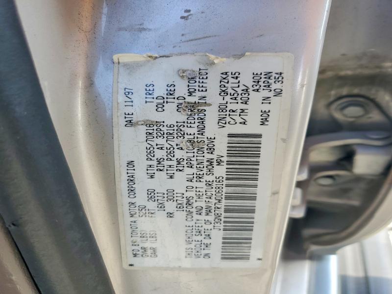 64037586 :رقم المزاد ، JT3GN87R7W0068165 vin ، 1998 Toyota 4runner مزاد بيع