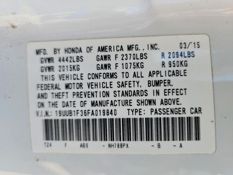 Aukcja sprzedaży 2015 Acura Tlx, vin: 19UUB1F36FA019840, numer aukcji: 66371056