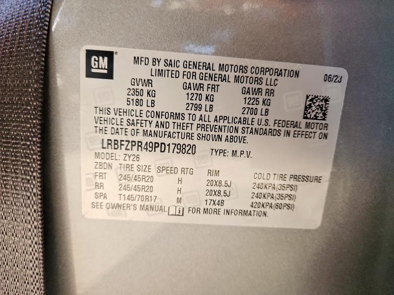 Продажа на аукционе авто 2023 Buick Envision, vin: LRBFZPR49PD179820, номер лота: 64233306