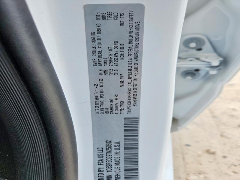 Продажа на аукционе авто 2026 Ram 1500, vin: 1C6SRECG9TN250582, номер лота: 63566386
