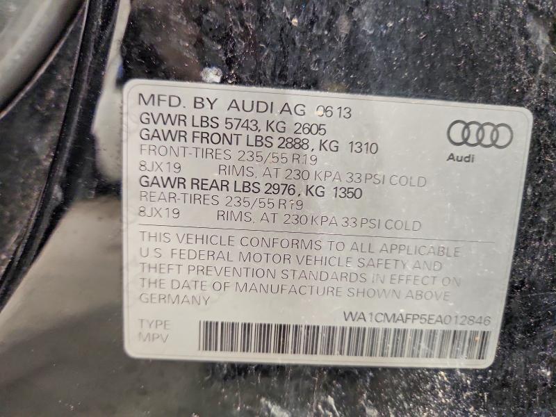 Продаж на аукціоні авто 2014 Audi Q5, vin: WA1CMAFP5EA012846, номер лоту: 64495016