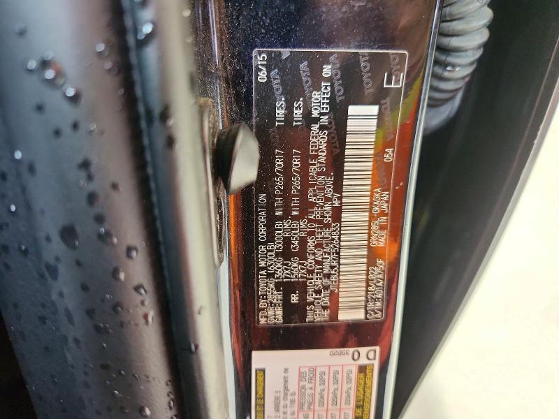 Продажа на аукционе авто 2015 Toyota 4runner, vin: JTEBU5JR7F5264833, номер лота: 64109386
