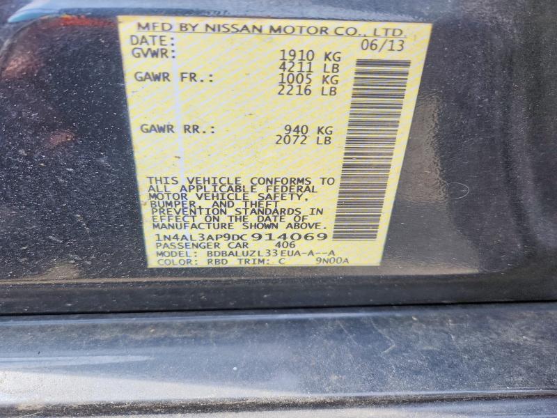 Aukcja sprzedaży 2013 Nissan Altima, vin: 1N4AL3AP9DC914069, numer aukcji: 66290966