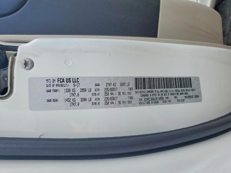 Продажа на аукционе авто 2018 Chrysler Pacifica, vin: 2C4RC1BGXJR110558, номер лота: 65938326