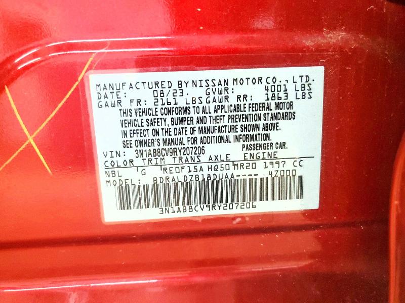 Продаж на аукціоні авто 2024 Nissan Sentra, vin: 3N1AB8CV9RY207206, номер лоту: 64298896