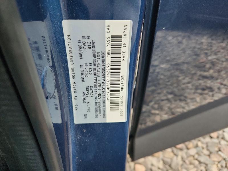 Aukcja sprzedaży 2019 Mazda Cx-3, vin: JM1DKDB75K1442296, numer aukcji: 63670206