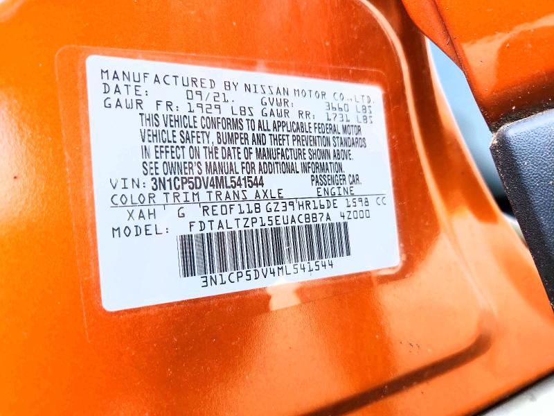 67139886 :رقم المزاد ، 3N1CP5DV4ML541544 vin ، 2021 Nissan Kicks مزاد بيع