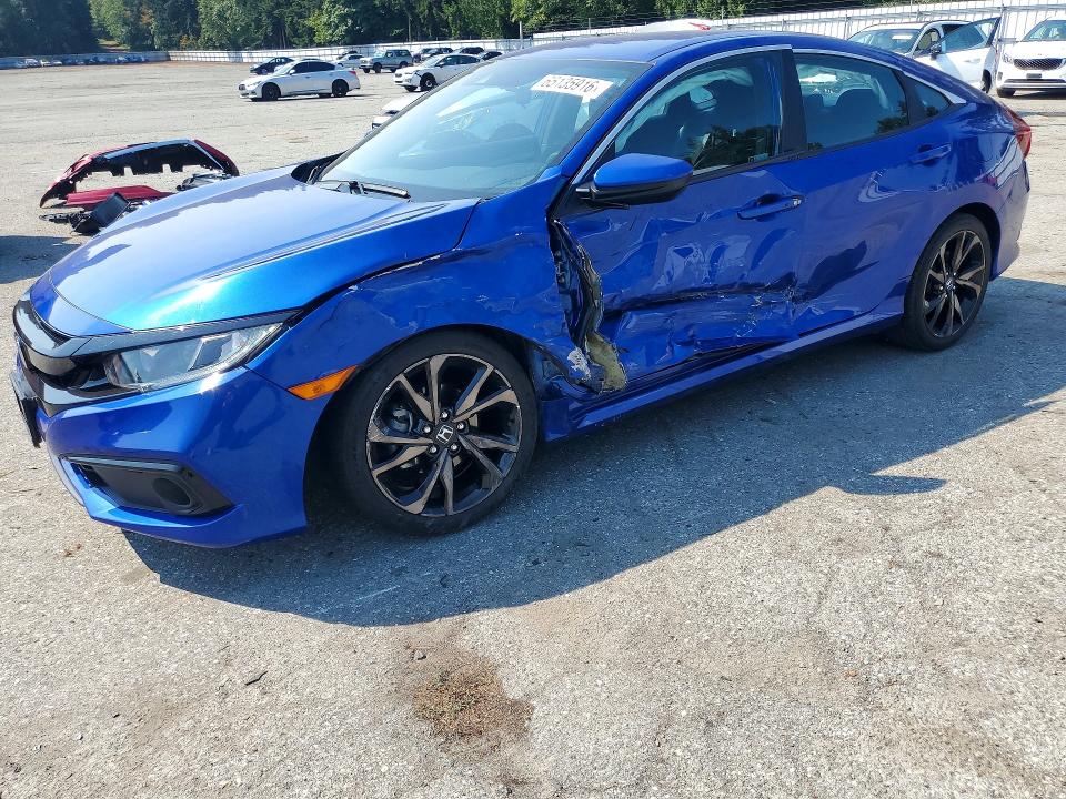 2019 Honda Civic მანქანა იყიდება აუქციონზე, vin: 2HGFC2F82KH504091, აუქციონის ნომერი: 65135916