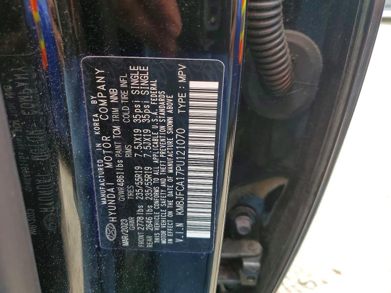 2023 Hyundai Tucson მანქანა იყიდება აუქციონზე, vin: KM8JFCA17PU121070, აუქციონის ნომერი: 64553716