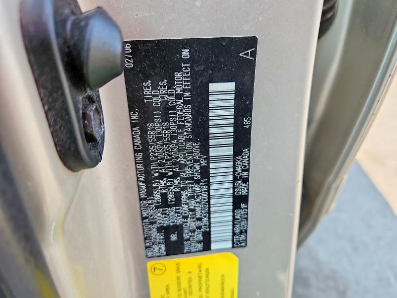 Aukcja sprzedaży 2007 Lexus Rx, vin: 2T2HK31U27C001811, numer aukcji: 63156276