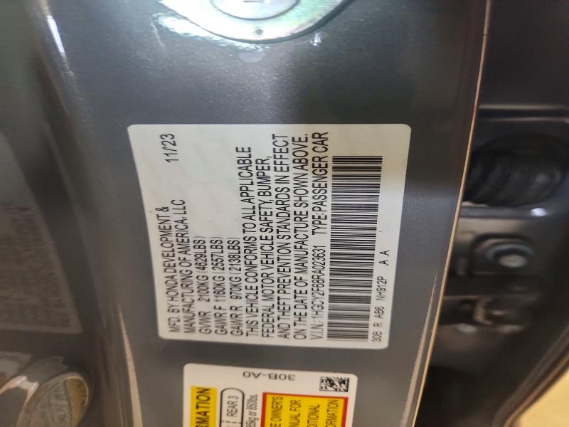 63989736 :رقم المزاد ، 1HGCY2F68RA023631 vin ، 2024 Honda Accord مزاد بيع