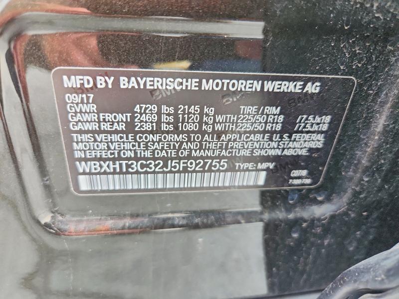 66791946 :رقم المزاد ، WBXHT3C32J5F92755 vin ، 2018 Bmw X1 مزاد بيع