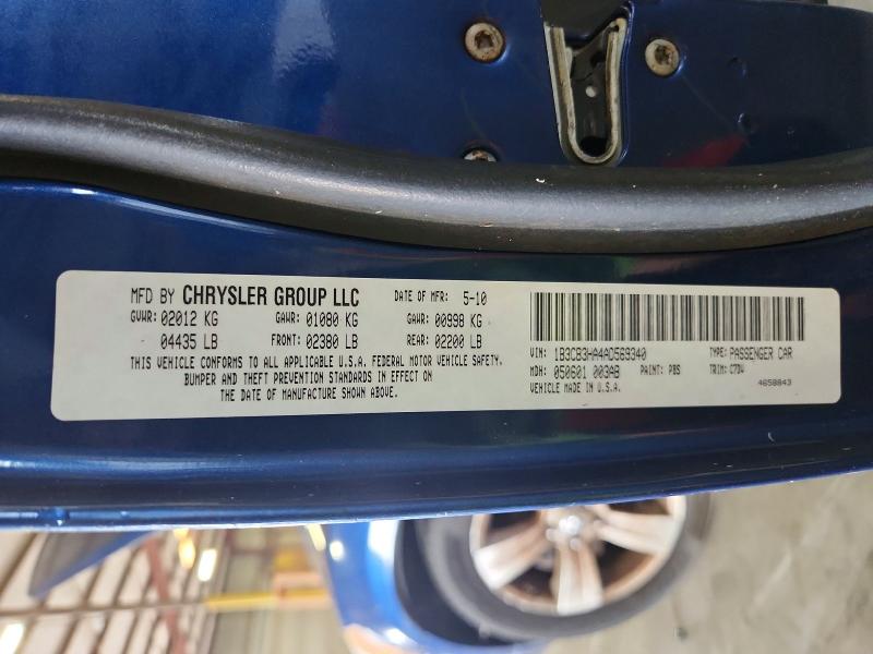 63561976 :رقم المزاد ، 1B3CB3HA4AD569340 vin ، 2010 Dodge Caliber مزاد بيع
