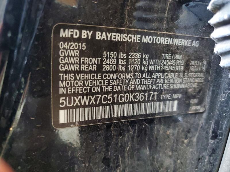 Aukcja sprzedaży 2016 Bmw X3, vin: 5UXWX7C51G0K36171, numer aukcji: 64318336
