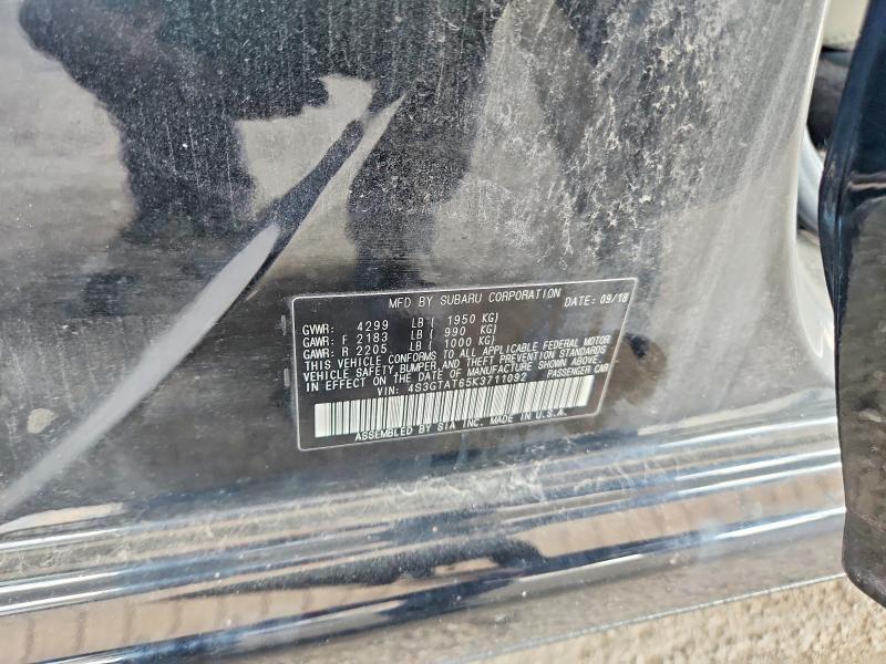 63225976 :رقم المزاد ، 4S3GTAT65K3711092 vin ، 2019 Subaru Impreza مزاد بيع