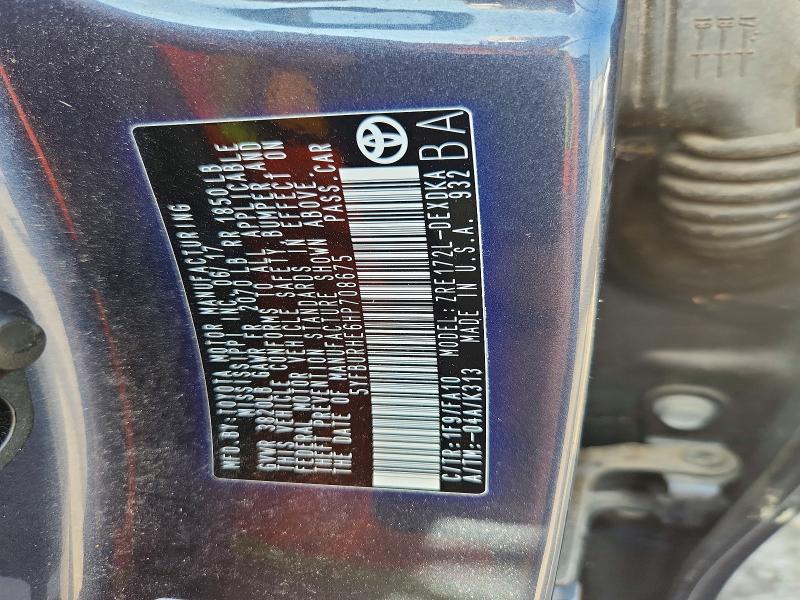 62837936 :رقم المزاد ، 5YFBURHE6HP708675 vin ، 2017 Toyota Corolla مزاد بيع