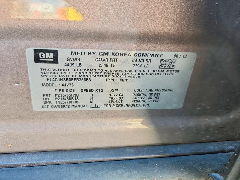 Продаж на аукціоні авто 2014 Buick Encore, vin: KL4CJHSB5EB536553, номер лоту: 66985026