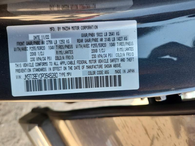 Aukcja sprzedaży 2023 Mazda Cx-9, vin: JM3TCBEY0P0645280, numer aukcji: 66464186