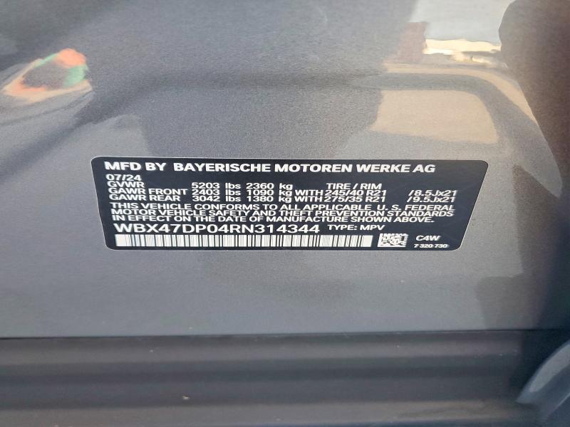 Продаж на аукціоні авто 2024 Bmw X3, vin: WBX47DP04RN314344, номер лоту: 65753616
