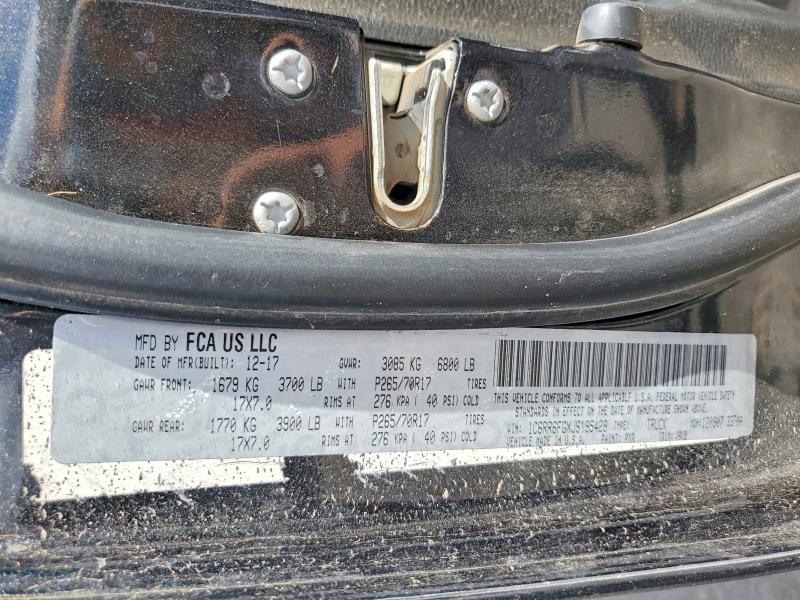 2018 Ram 1500 მანქანა იყიდება აუქციონზე, vin: 1C6RR6FGXJS195428, აუქციონის ნომერი: 65135646