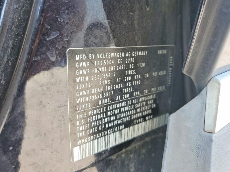Aukcja sprzedaży 2017 Volkswagen Tiguan, vin: WVGSV7AXXHK010108, numer aukcji: 63520206