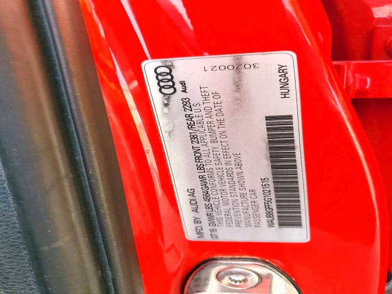 Aukcja sprzedaży 2016 Audi A3, vin: WAUB8GFF5G1021515, numer aukcji: 66545266