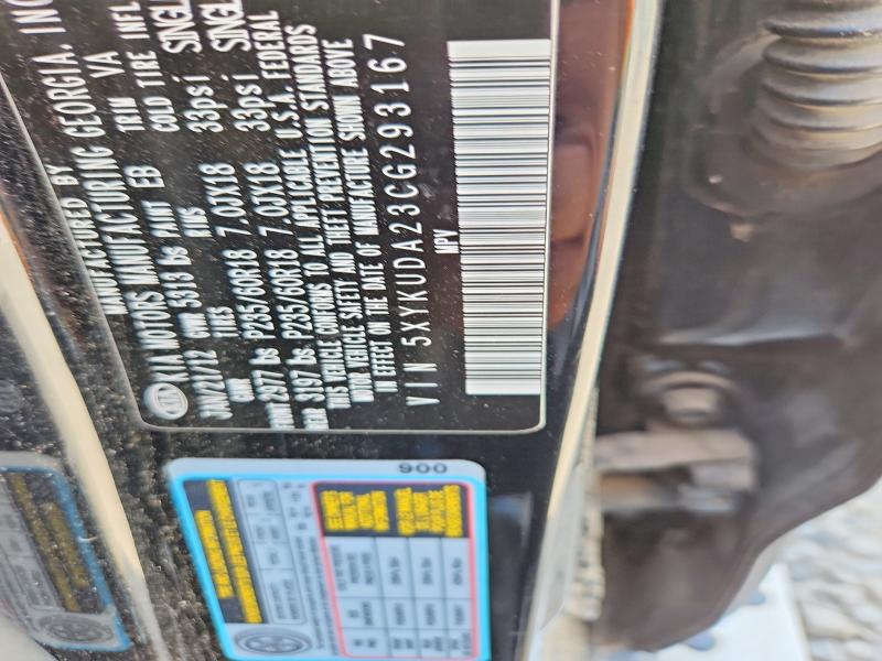 Продаж на аукціоні авто 2012 Kia Sorento, vin: 5XYKUDA23CG293167, номер лоту: 66350276