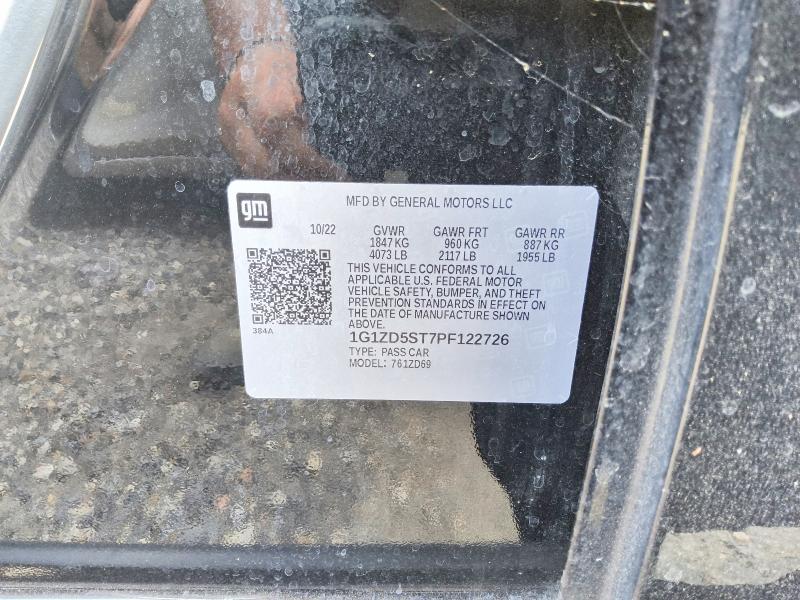 63204296 :رقم المزاد ، 1G1ZD5ST7PF122726 vin ، 2023 Chevrolet Malibu مزاد بيع