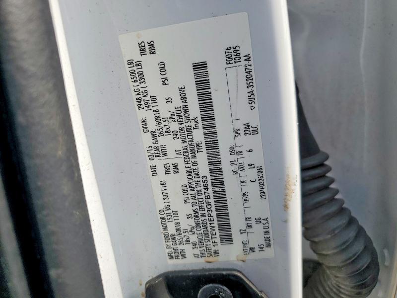 Aukcja sprzedaży 2016 Ford F150, vin: 1FTEW1EP3GFB74653, numer aukcji: 66075916