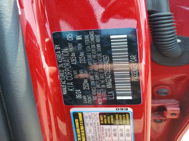 Aukcja sprzedaży 2025 Kia K5, vin: KNAG24J75S5294297, numer aukcji: 62322056