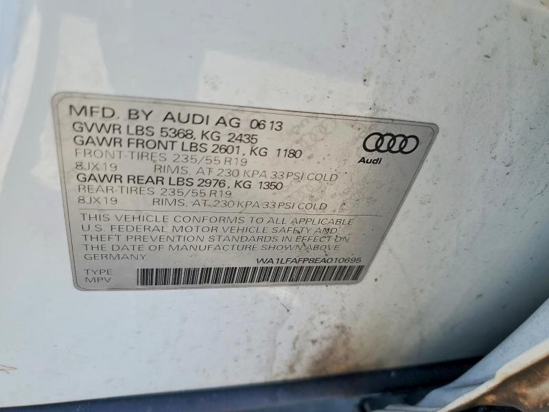 Продажа на аукционе авто 2014 Audi Q5, vin: WA1LFAFP8EA010695, номер лота: 65707556