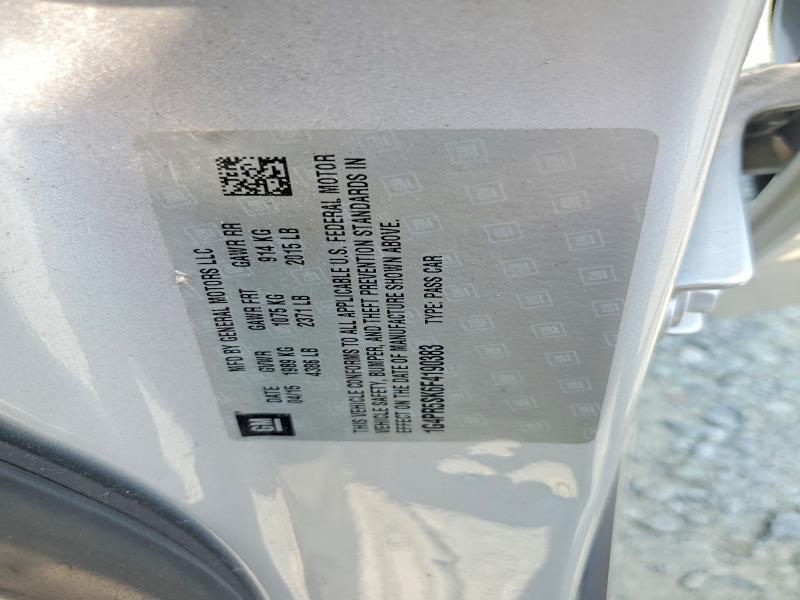 Aukcja sprzedaży 2015 Buick Verano, vin: 1G4PR5SK6F4190383, numer aukcji: 64591756