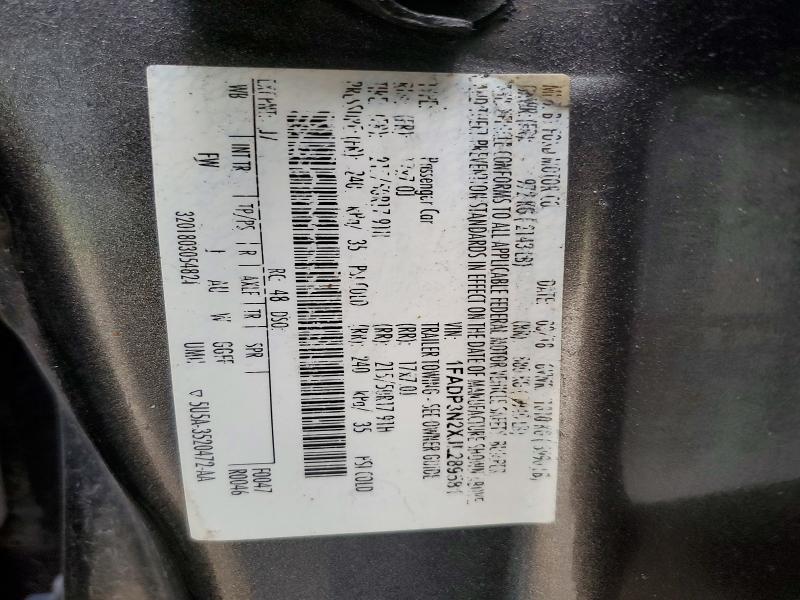 Aukcja sprzedaży 2018 Ford Focus, vin: 1FADP3N2XJL289581, numer aukcji: 64276096