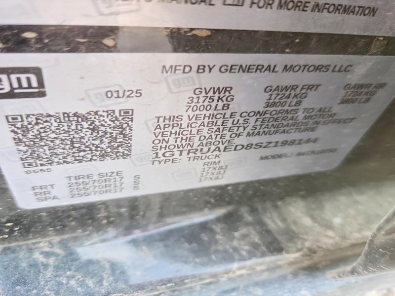 Aukcja sprzedaży 2025 Gmc Sierra, vin: 1GTRUAED8SZ198144, numer aukcji: 63751486