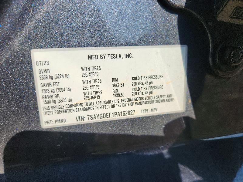 Aukcja sprzedaży 2023 Tesla Model Y, vin: 7SAYGDEE1PA152827, numer aukcji: 65724976