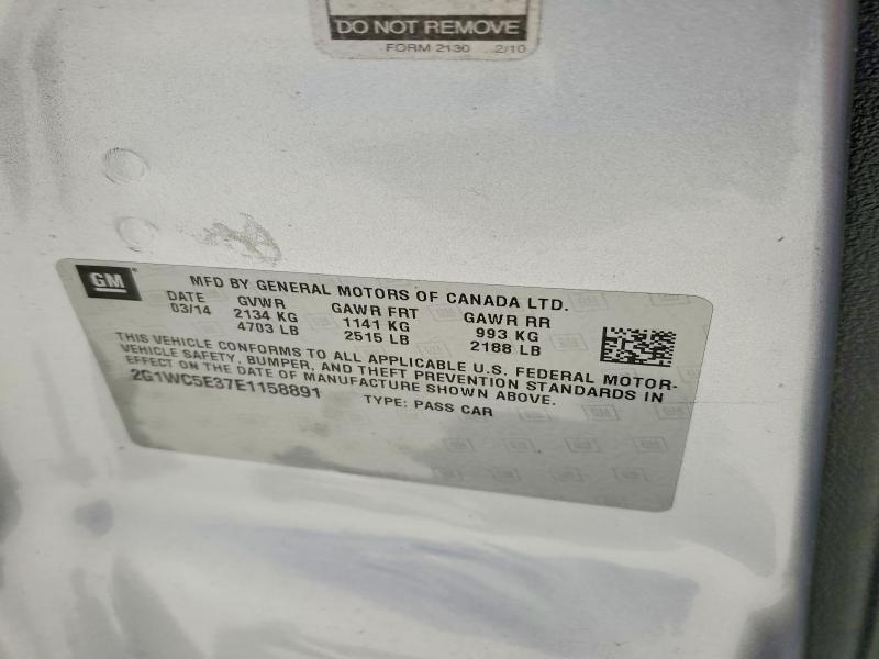 Продажа на аукционе авто 2014 Chevrolet Impala Limited, vin: 2G1WC5E37E1158891, номер лота: 64969116
