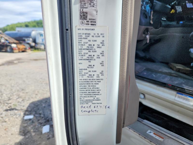 Aukcja sprzedaży 2018 Freightliner Cascadia 125, vin: 3ALXGF00XJDJS7591, numer aukcji: 63358116