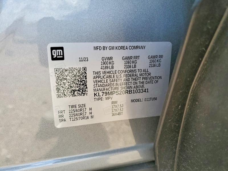 Продаж на аукціоні авто 2024 Chevrolet Trailblazer, vin: KL79MPS20RB103341, номер лоту: 64673006