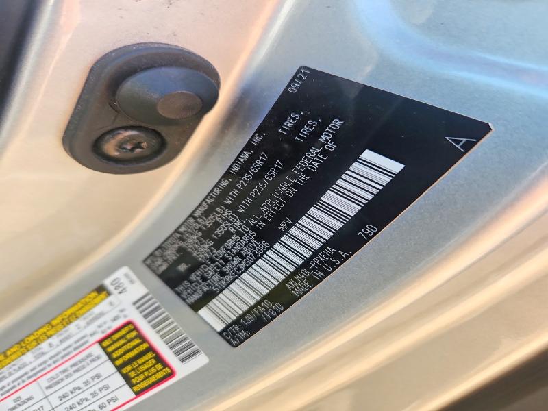 2021 Toyota Sienna მანქანა იყიდება აუქციონზე, vin: 5TDKRKEC3MS073086, აუქციონის ნომერი: 64052896